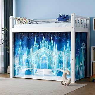 Bunk Bed Curtains - Loft Bed Curtains Privacy Bottom Bed Tent Customizat...