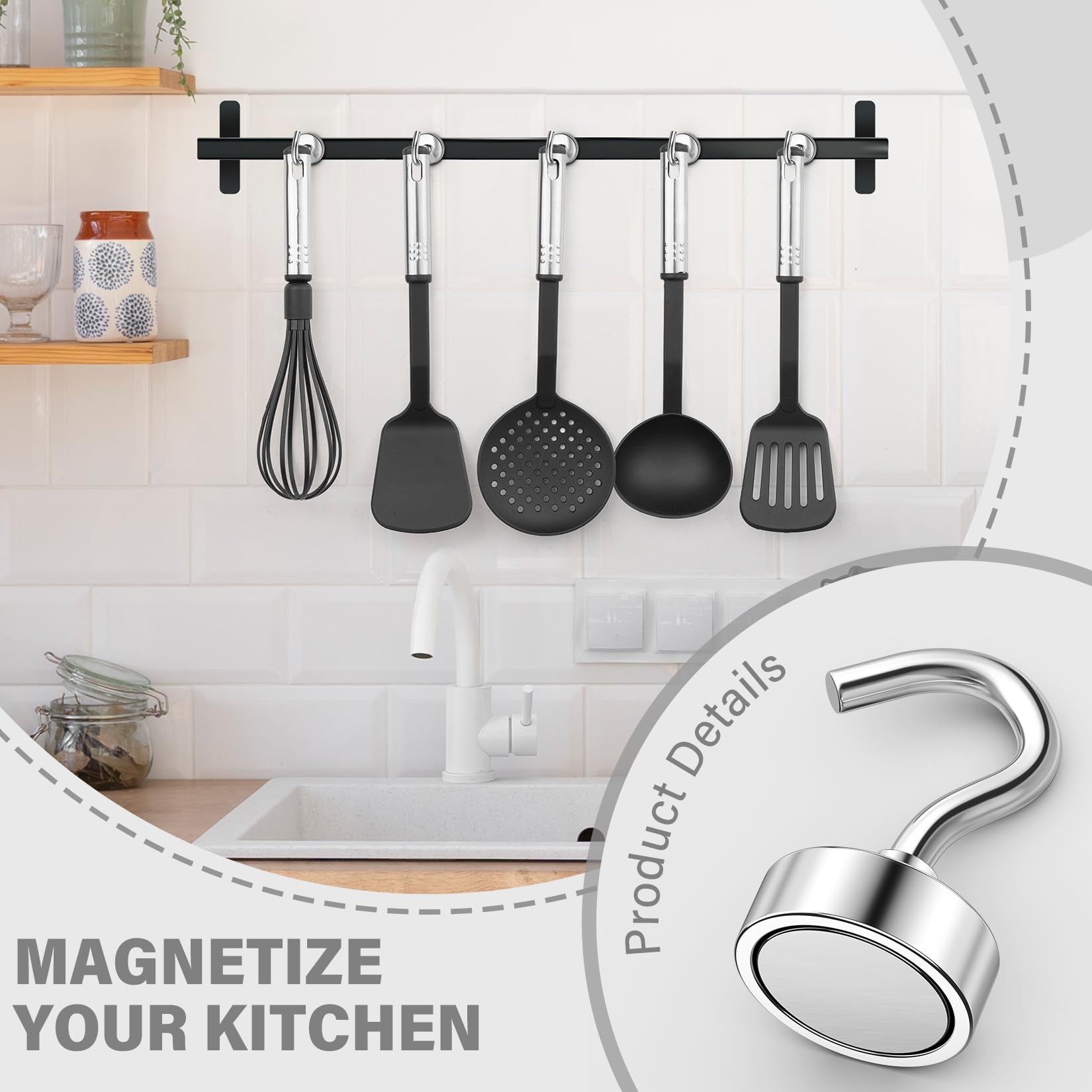 Cruise Cabin Magnetic Hooks - 8 Pack -4 Cruise Cabin Magnetic Hooks - 8 Pack -4