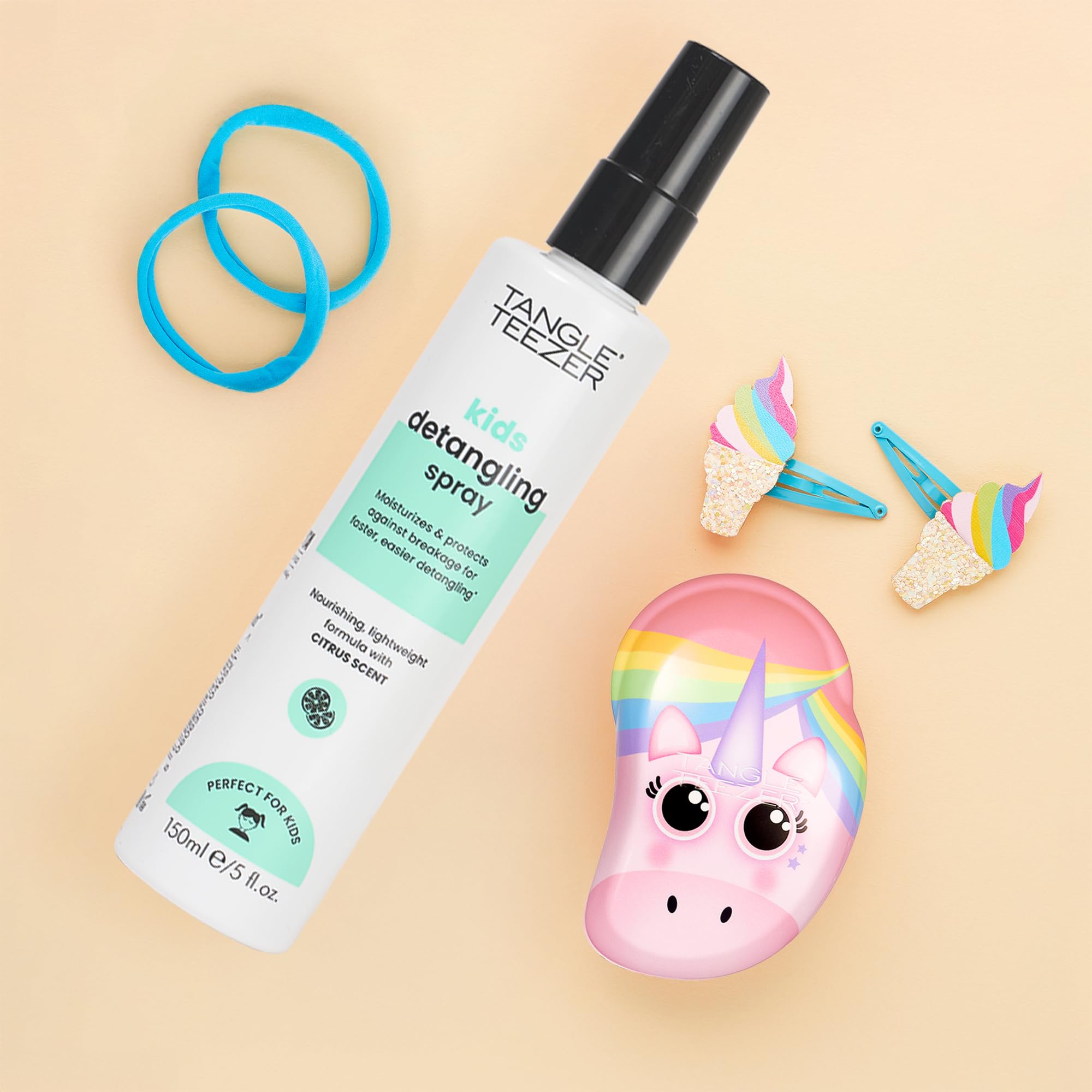 Tangle Teezer Entwirrungsspray für Kinder – Keine Knoten, Keine Tränen – Frischer Zitrusduft – Vegan & Ohne Tierversuche – Sanftes & Schnelles Entwirren (Packung mit 2)