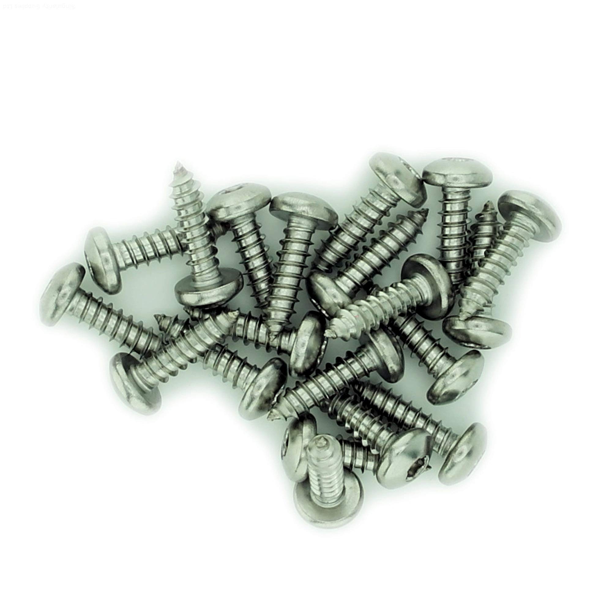 No.10 x 1.25 (4.8mm x 32mm) TX Pan Self-Tapping Screw - Stainless Steel (A2) (Pack of 20)