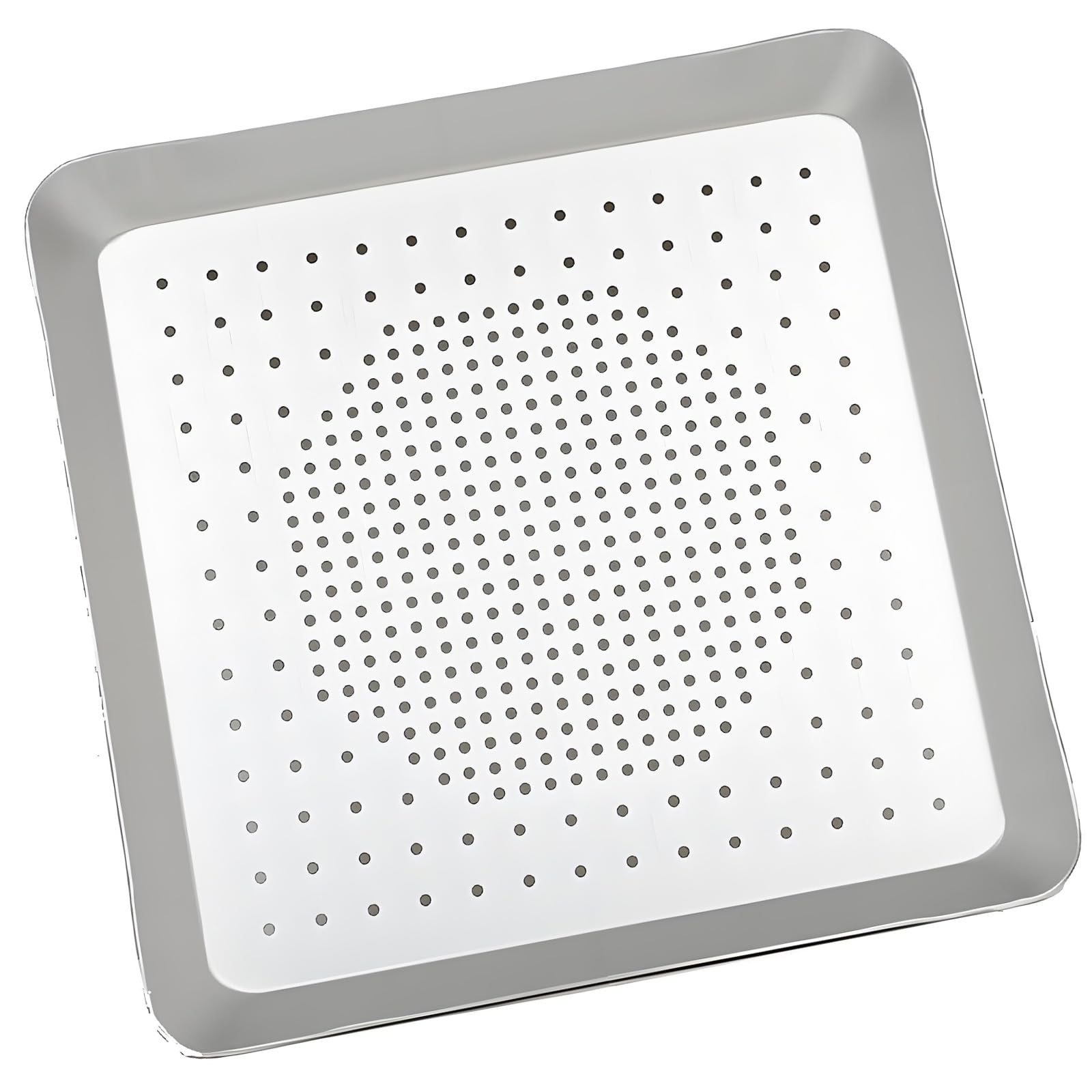 PANGBOER Nonstick Aluminum Alloy Pizza Pan Square Shape Baking Tray Perfect for Homemade Pizzas Breads and Pastries Aluminum Alloy Pizza Pan