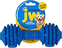 Vista 3 de JW Pet Chompion Juguete para perro masticable de peso pesado para razas grandes, colores surtidos