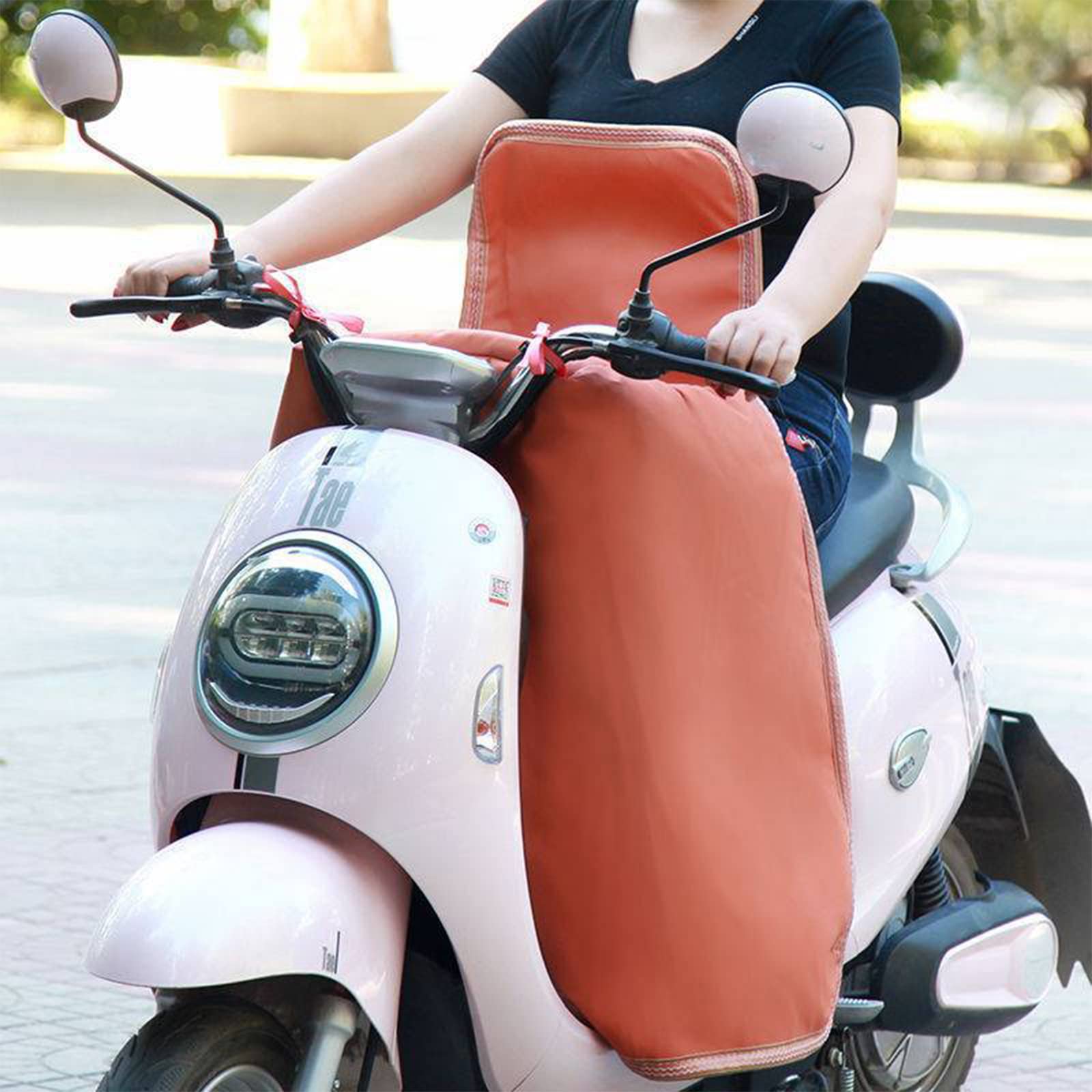 Couette De Pare-Brise De Moto Électrique, Hiver Froid Et D'été Genouillère Imperméable Et Coupe-Vent Tablier De Moto Électrique, Couette De Pare-Brise en Coton PU,A