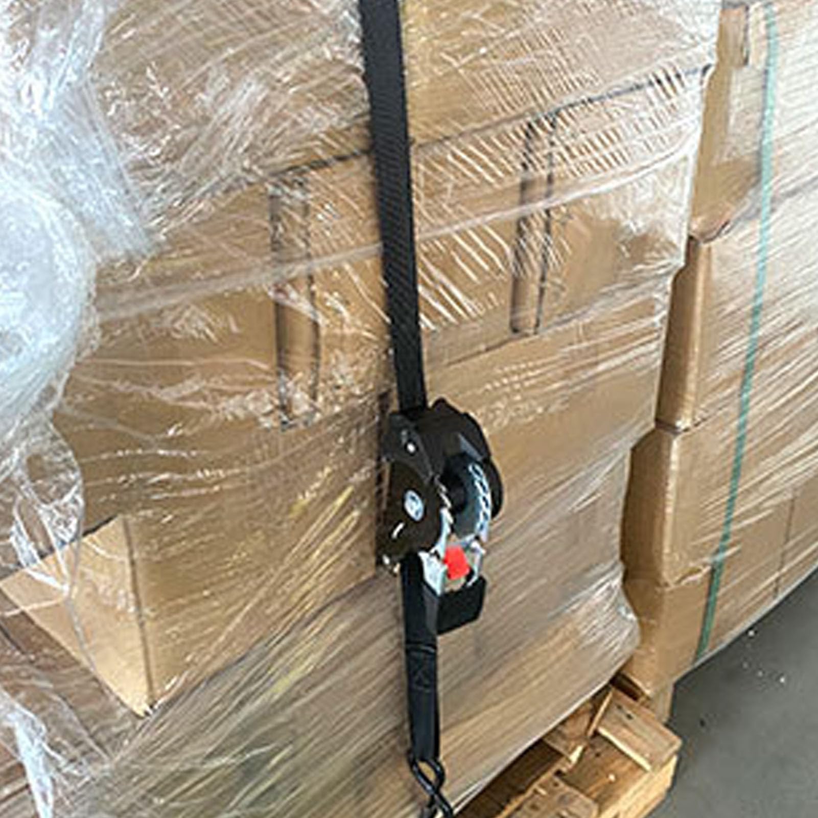 Karlak Cinghie a Cricchetto Retrattili Set di 2 Cinghie di Ancoraggio Autoretrattili per Carichi Pesanti 1 Pollice X 11,5 Piedi Resistenza Alla Rottura 1800 Libbre per il Trasporto Merci su Camion