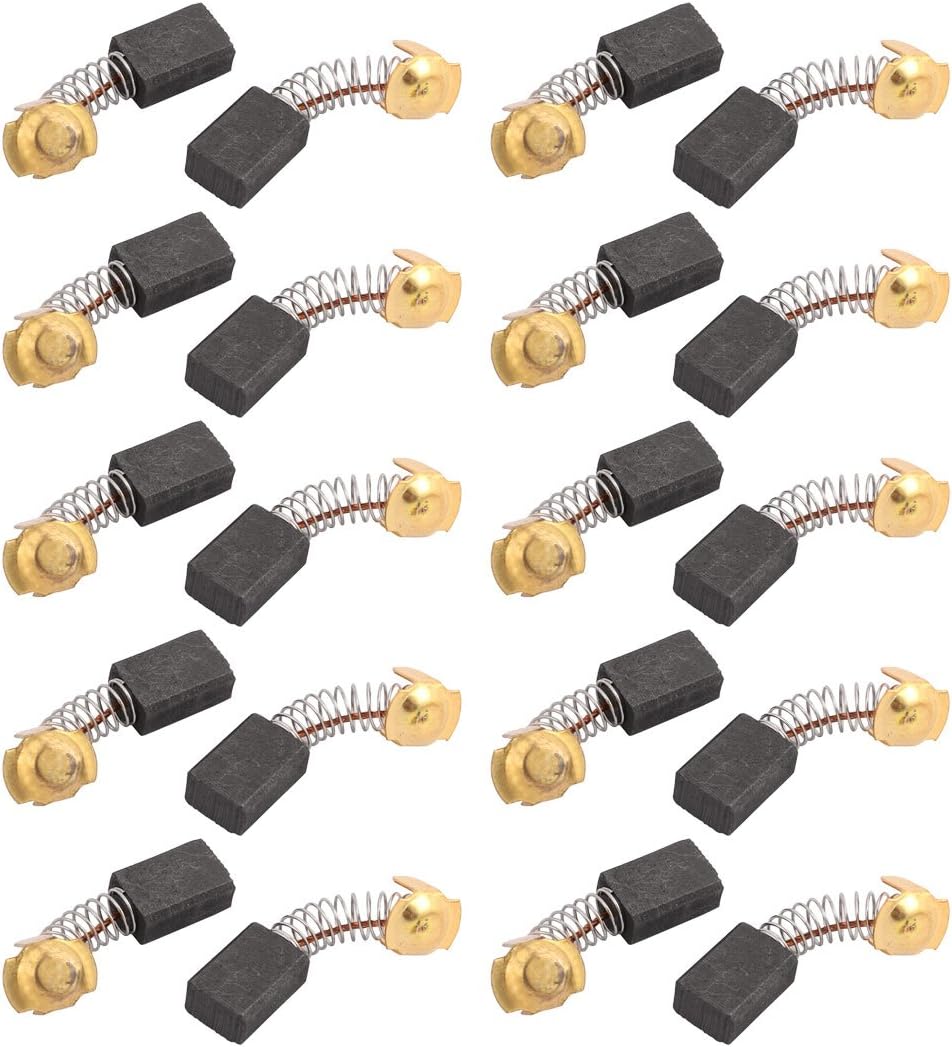 uxcell 20Pcs 16.5mmx11mmx7mm 43A Carbon Brushes Power Tool for Electric Hammer Drill Motor