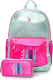 U.S. POLO ASSN. U.S. Polo. Assn. Kız Çocuk Okul Çantası Seti Plset2402627,Mint Yeşili Tek Ebat