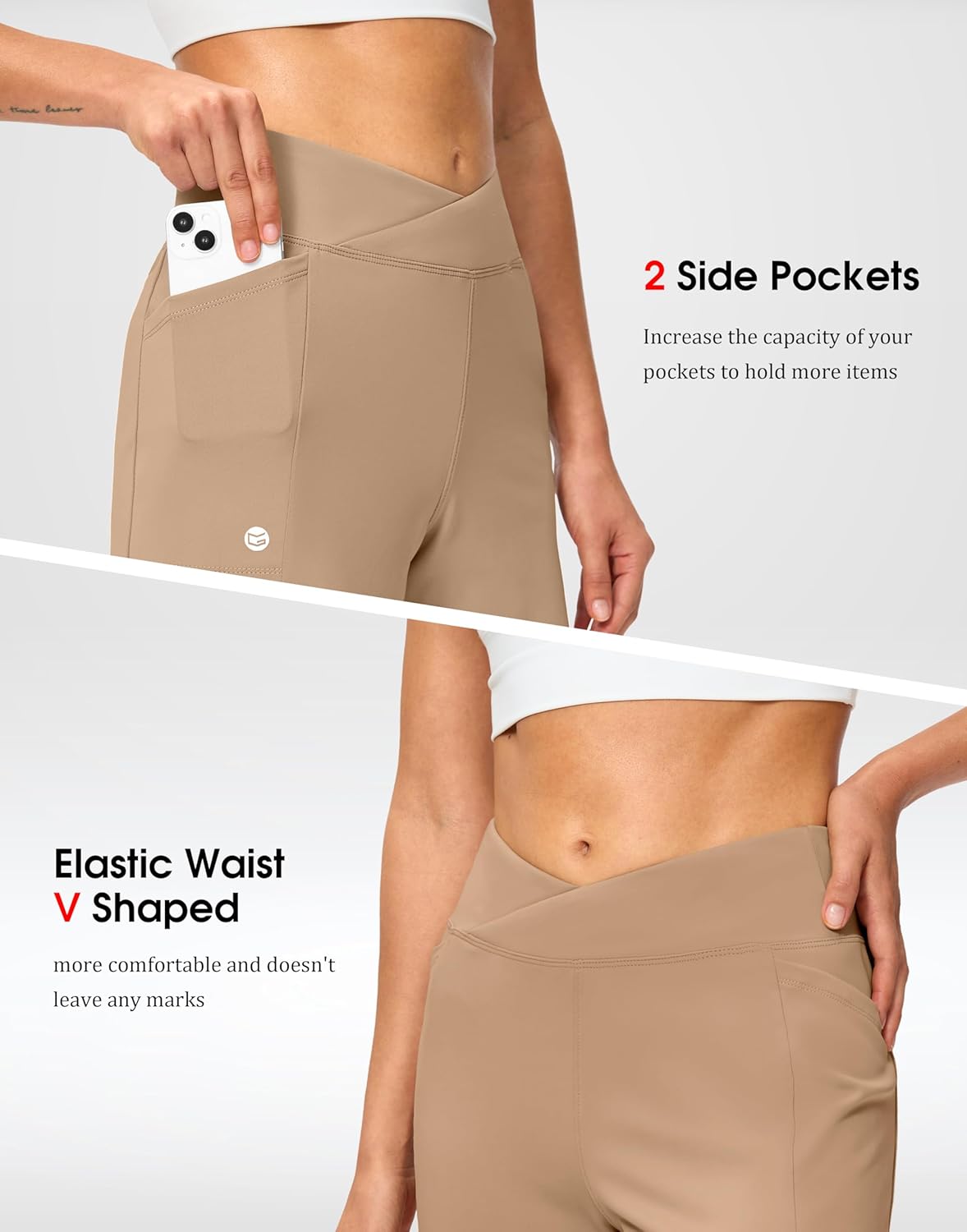 G Gradual Women's Athletic Shorts 6" High Waisted Stretchy Bermuda Shorts for Women Quick Dry Summer Casual Shorts - Image 4