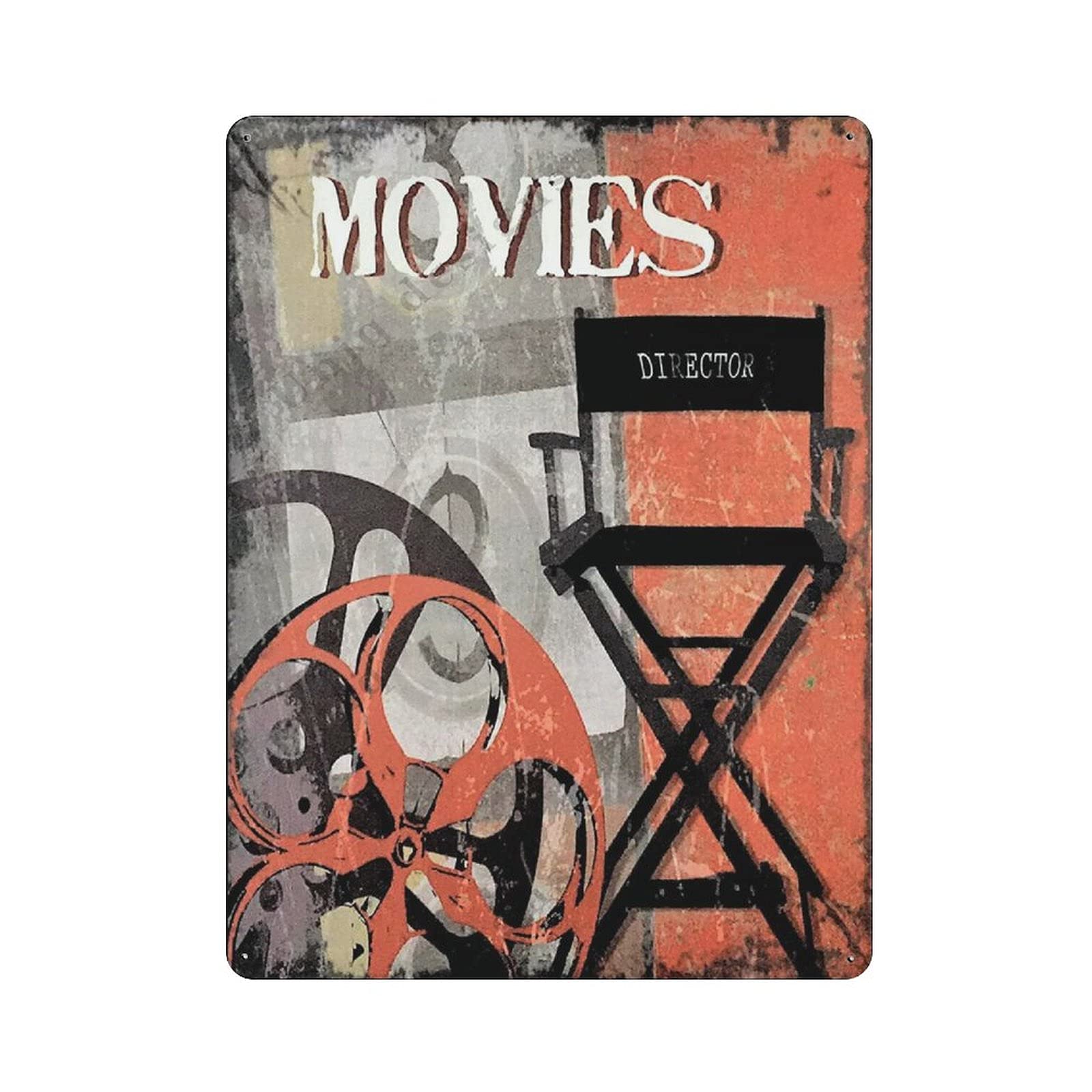 Metal Tin Sign MOVIES Cinema Vintage Tin Poster Metal Sign Wall Decoration Country Kitchen Home Garage Decor 16"x12"