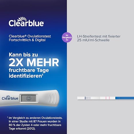 Clearblue 30 Advanced & Digital Ovulation Test and 1 Pregnancy Test - Double Chances of Getting Pregnant Cycle App Tracker