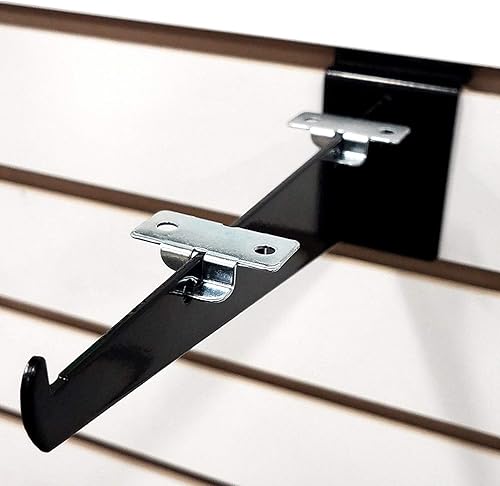 Miniatura 2 de Clip de soporte para estante y cojín de goma para soportes para colgar estantes de vidrio, madera o metal, paquete de 50