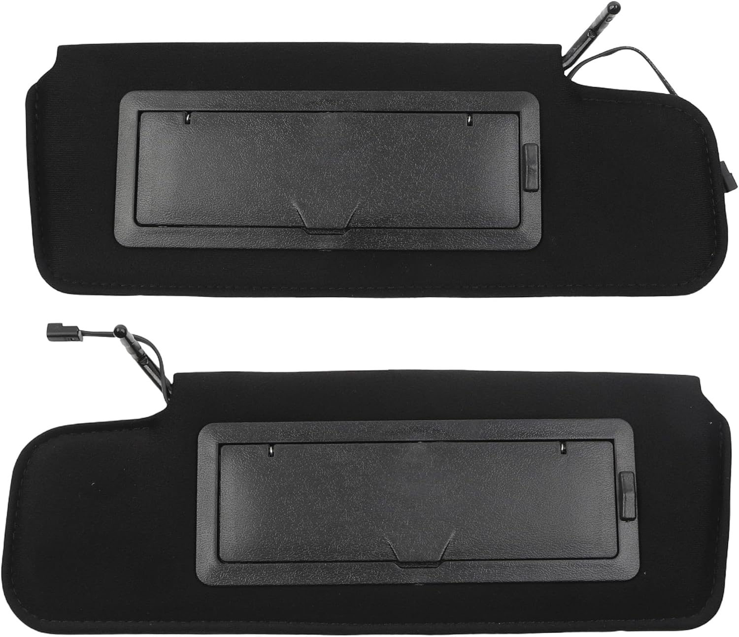 Set of 2 Sun Visor W/Vanity Mirror and LED Light Compatible with 1984-1996 Chevrolet C4 Corvette 12459827 14081826 Drivers Left Side and Passengers Right Side