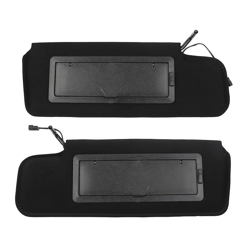 Par de Para-Sóis com Espelho de Cortesia e Luz LED para Chevrolet C4 Corvette 1984–1996 Wahparts 12459827