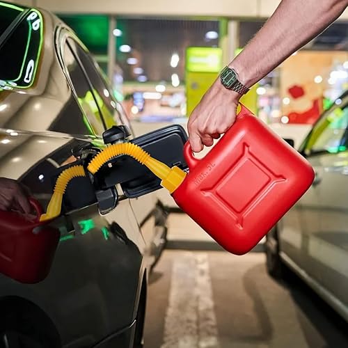 Miniatura 6 de Linkstyle Reemplazo de boquilla de lata de gas, kit de boquilla de lata de gas con tapas de collar de tornillo, kit de boquilla de vertido flexible