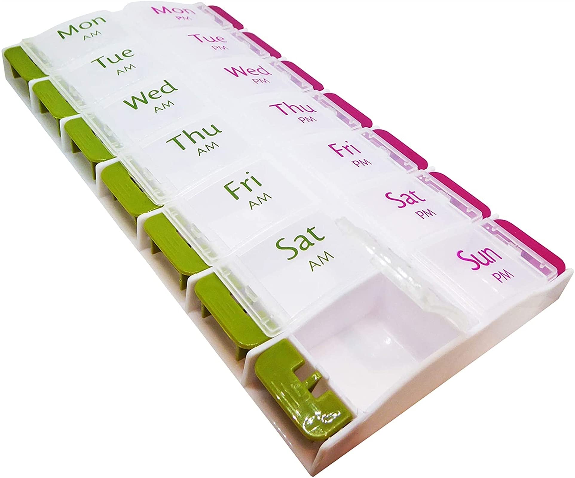 Boîte de pilules de Pill 7 jours RJJ pilulier plastique organisateur hebdomadaire