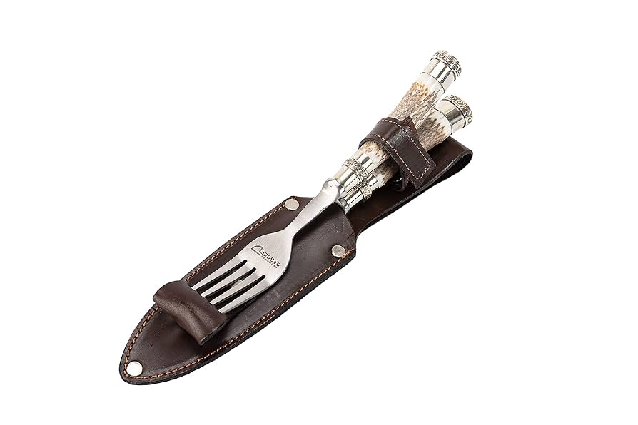 Amazon.co.jp: ナイフ&フォークセット 鹿柄 伝統的 アルゼンチン