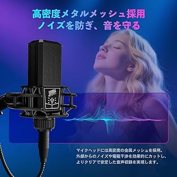 Amazon.co.jp: コンデンサーマイク PC用マイク パソコンマイク