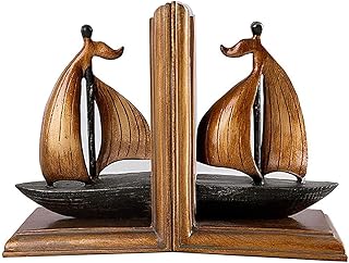 Book Ends Creative Retro Sailboat Bookends Study Wine Cabinet Office Decorations Decoration Bookends Crafts Bookshelf Ornaments Accessories