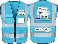 Vista 11 de Chaleco de seguridad de encargo de la alta visibilidad del chaleco de seguridad de la clase 2 Hi Vis reflex