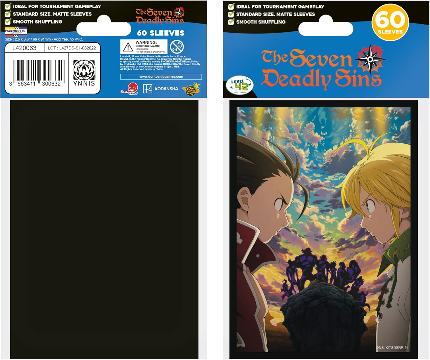 Seven Deadly Sins Standard Sleeves Confrontation