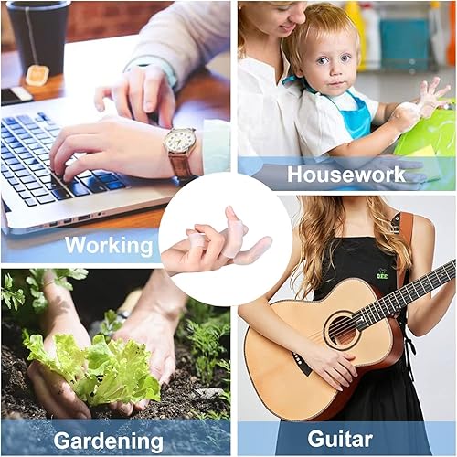 Miniatura 7 de Cunas para dedos, 16 protectores de gel para dedos de silicona, fundas para dedos, soporte de férula para el pulgar, tubos para los dedos para