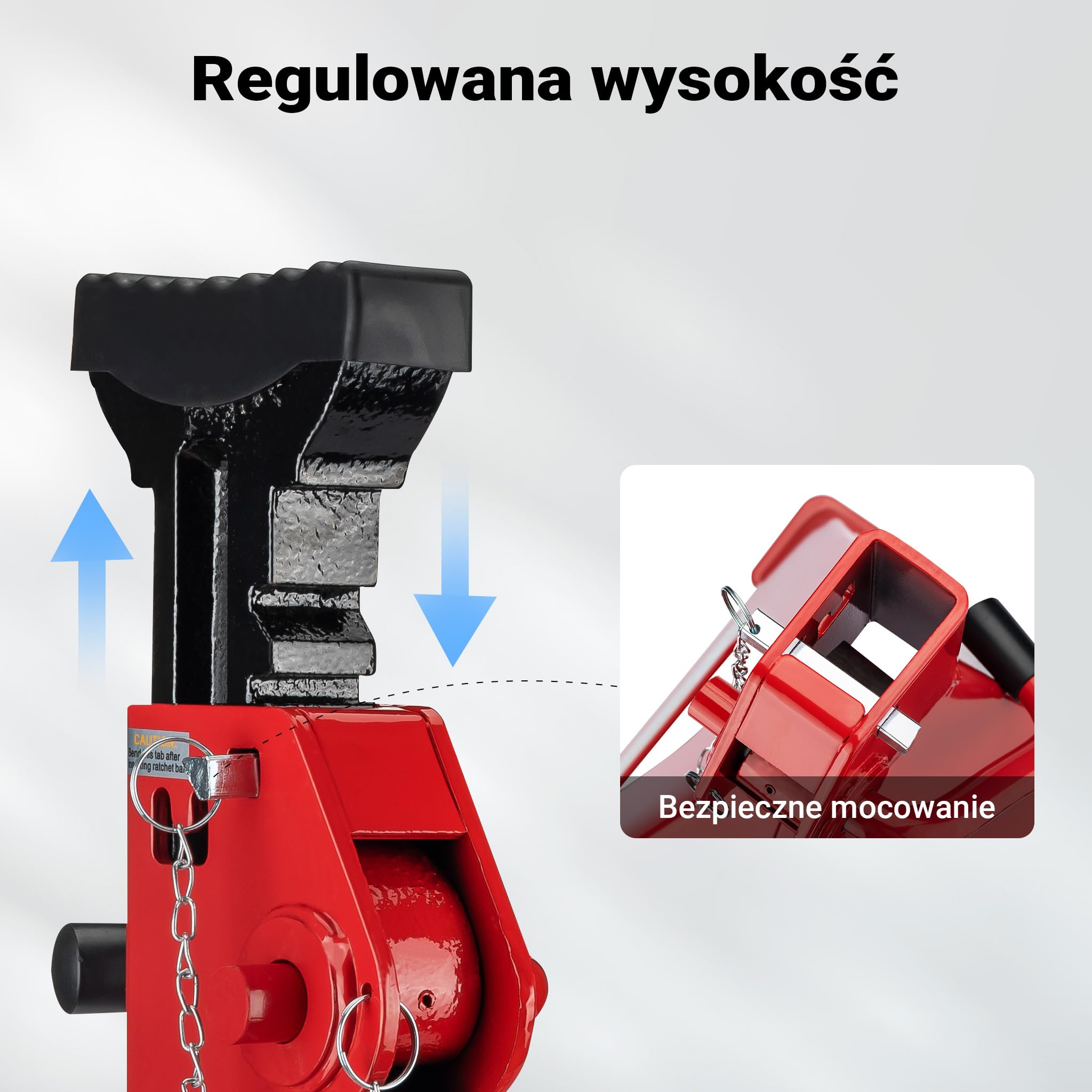 Wiltec Kobyłki samochodowe 2 szt. o nośności 12 t, maks. wysokość 75 cm, zestaw podstawek warsztatowych, podpory samochodowe