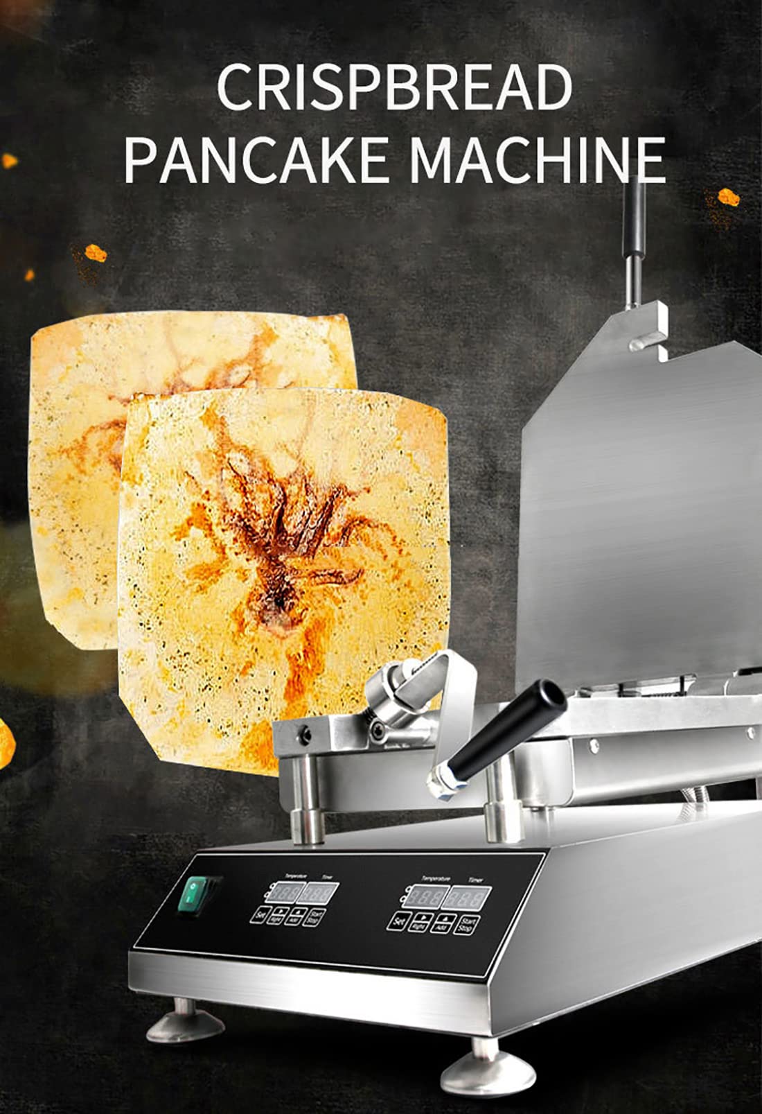Merienda Comercial Pastel de mariscos Secos Vaporizador de panqueques, Máquina de Pastel fósil de mariscos, Máquina de Pastel fósil de camarones vieiras, Máquina senbei