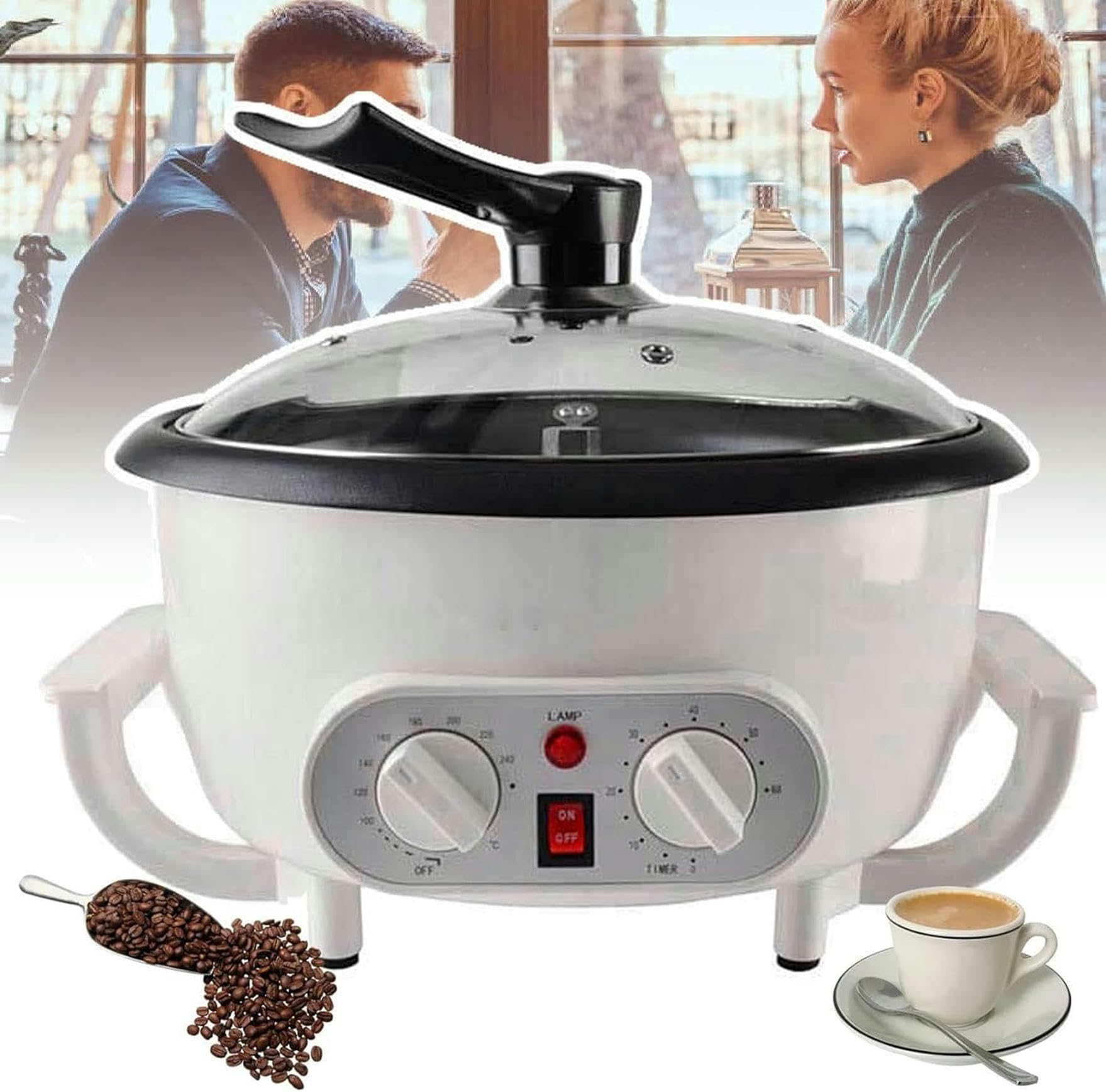 Cuisinière pour cuire les grains d'arachide et toast électrique à grains de café
