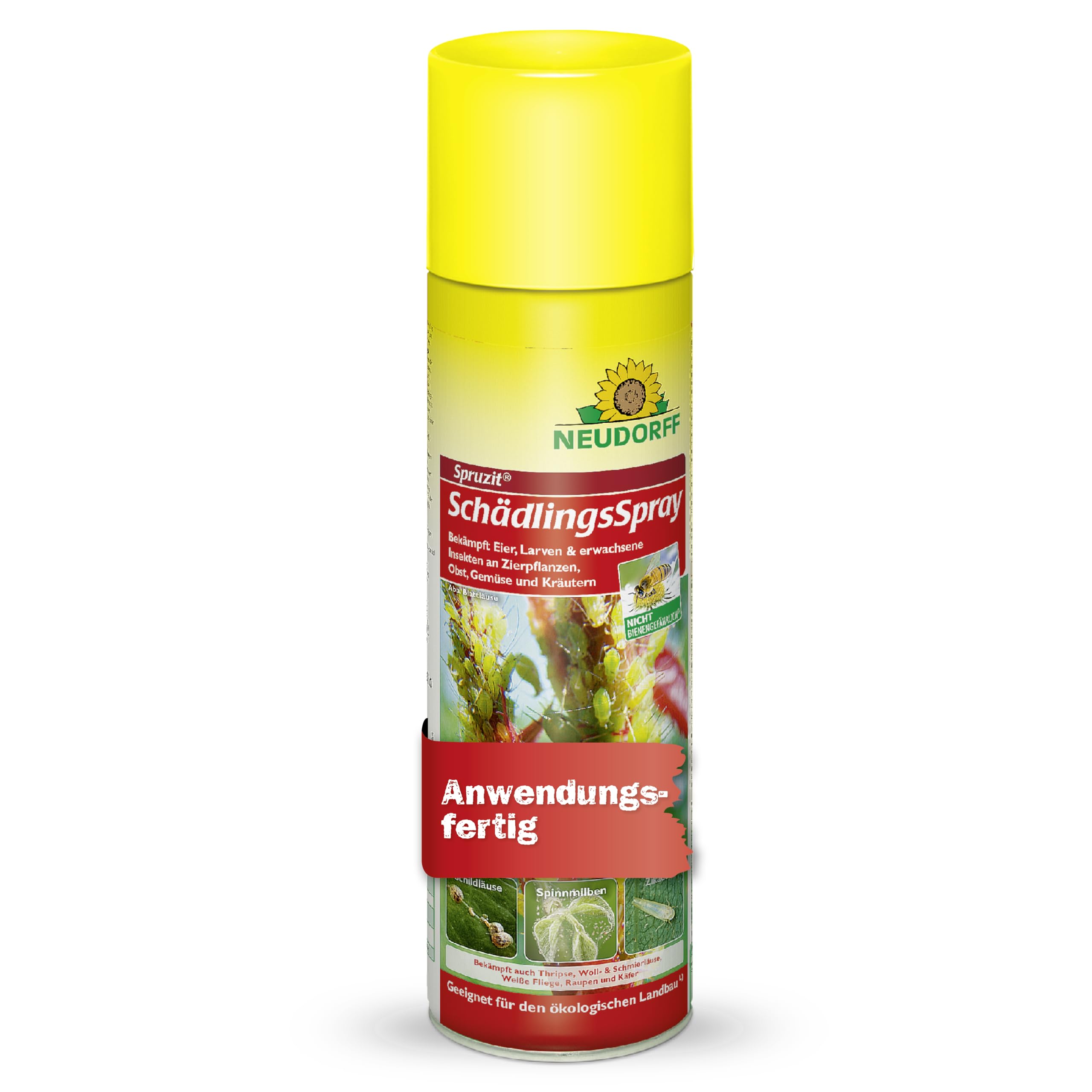 Neudorff SchädlingsSpray – 400 ml, Bekämpft Buchsbaumzünsler und weitere Schädlinge; wirkt auch bei niedrigen Temperaturen; schonend für Bienen und Nützlinge