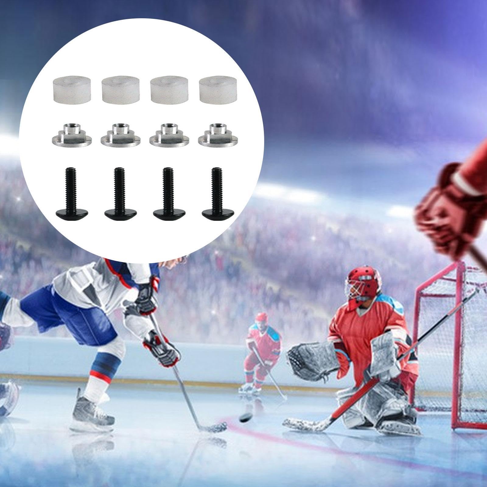 Fenteer Kit de visière de Hockey M4 4 pièces, Facile à Installer avec entretoises, pièces de Rechange, vis et écrous Robustes pour visière de Hockey