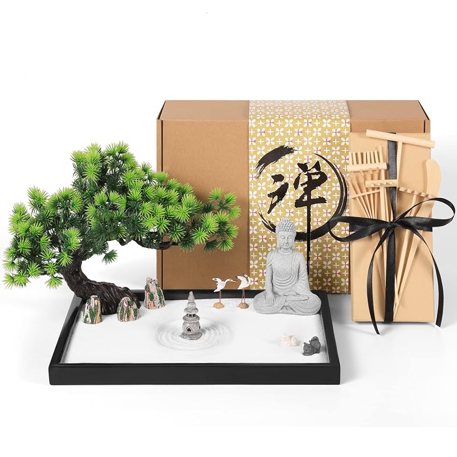 Amazon.com: Artcome Japanese Zen Sand Garden for Desk with