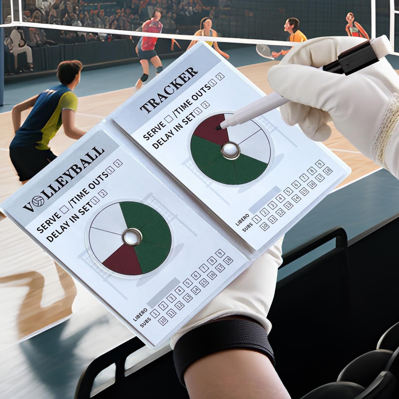 Generisch Rotazione di pallavolo Rotation Track Rad, Allenamento Pallavolo Rotation Track - Attrezzatura di Coaching Asciutto Pulibile Coaching Posizioni Sollevamento Monitoraggio Tempi E