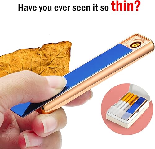 Miniatura 3 de Encendedor de arco USB resistente al viento, encendedor eléctrico recargable por USB, encendedor de arco sin llama de plasma con caja de regalo para