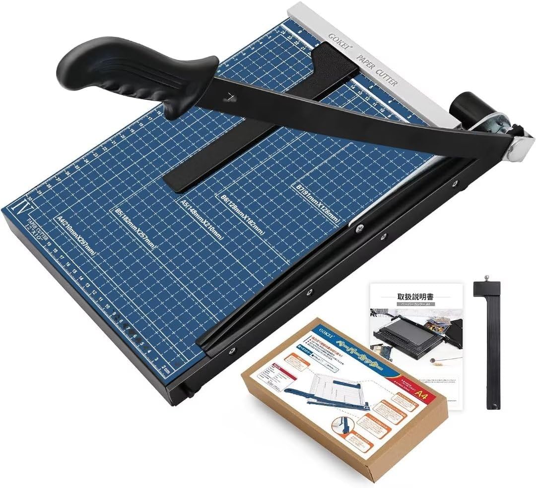Amazon.co.jp: EOMMOEペーパーカッター 裁断機 精密 0.2mmまでカット 紙切り機 小型 a4 a5 b5 b6 対応 紙 ...