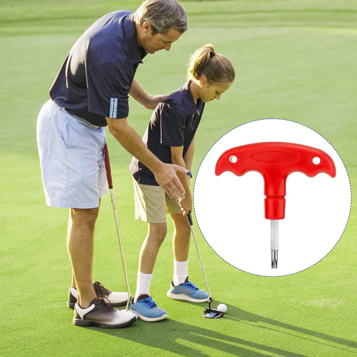 Chiave Dinamometrica Per Golf In Acciaio S2 - Impugnatura Ergonomica Per Regolazione Testa E Albero