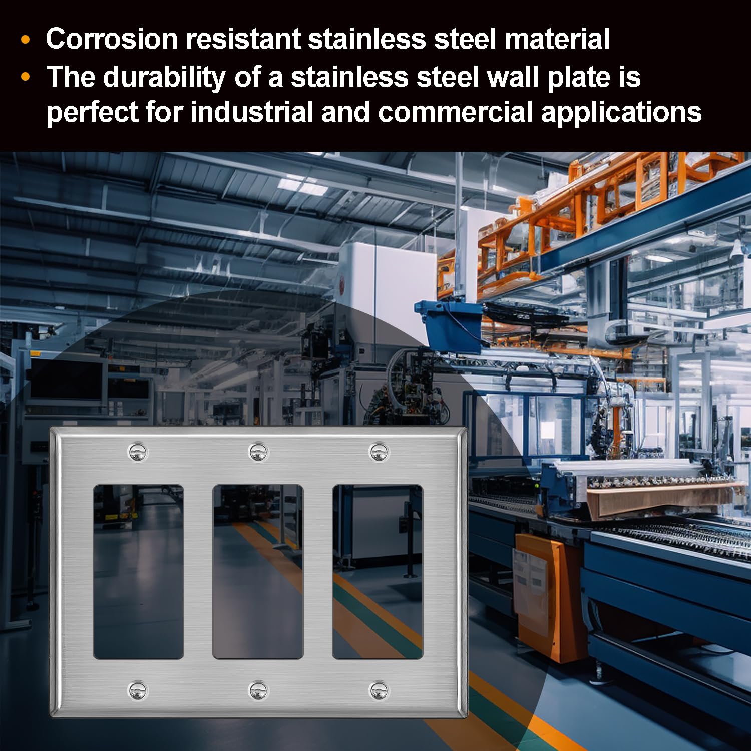 BESTTEN Lot De 2 Plaques Murales Décoratives En Métal Robuste Avec