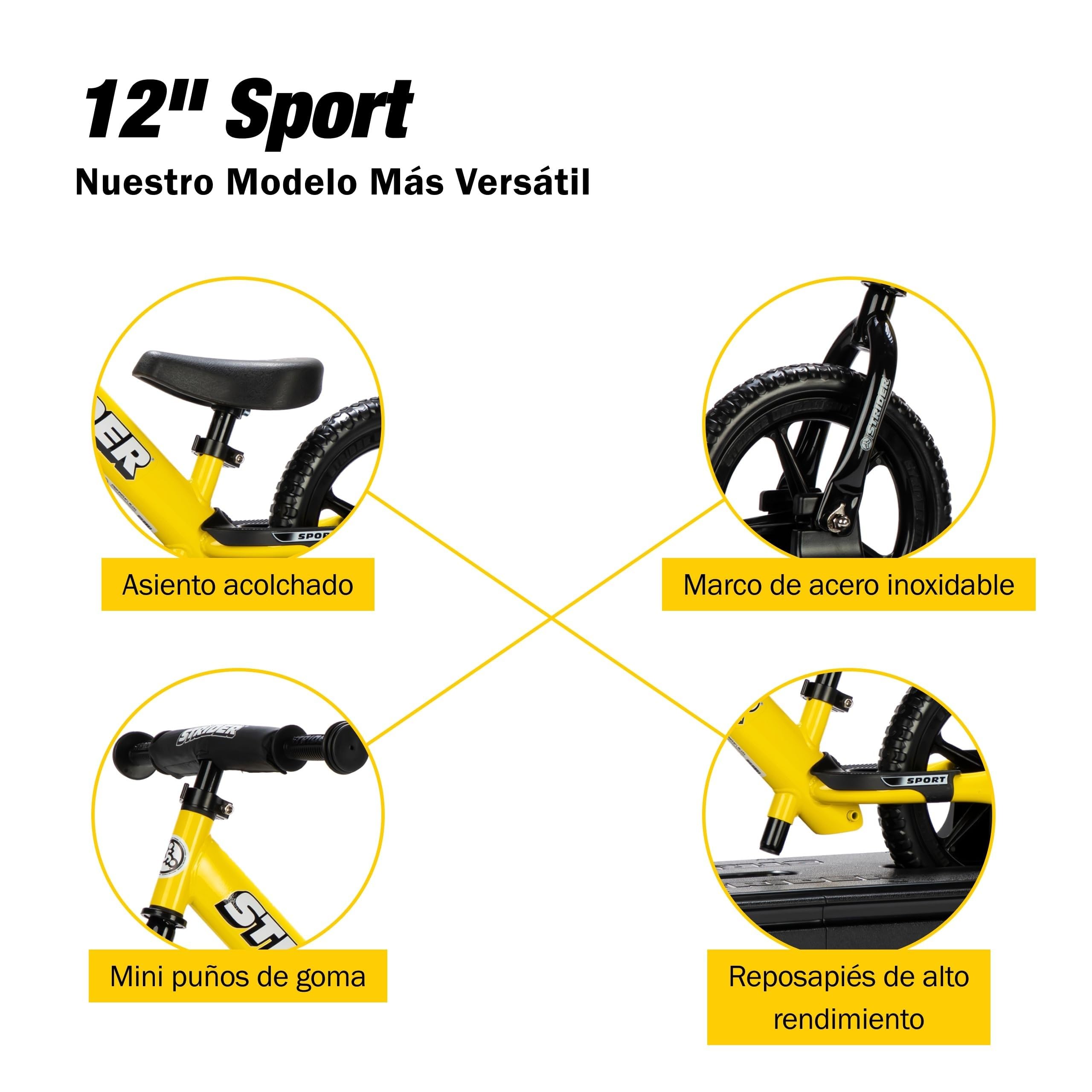 STRIDER スポーツタイプ 12インチ イエロー 各種付属品付き Amazon.co.jp: Strider 12 Sport 2イン1 ロッキングバイク イエロー