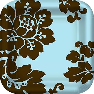 Damask Floral Dessert Plates