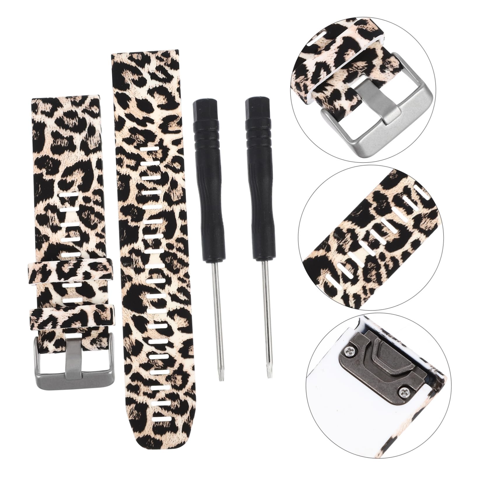 Hemobllo 2piezas De Reloj De Compatible Banda De Muñeca Transpirable y Para y Deportivo Diseño Elegante Marrón