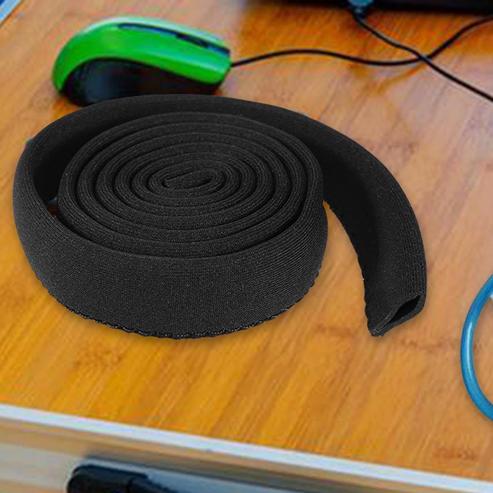 Copertura per tubo, sacca d'acqua isolata, protezione in gomma per tubo di idratazione, scudo resistente alle intemperie, bevanda termica per antigelo e protezione UV, (90 cm, nero) per escursionismo,