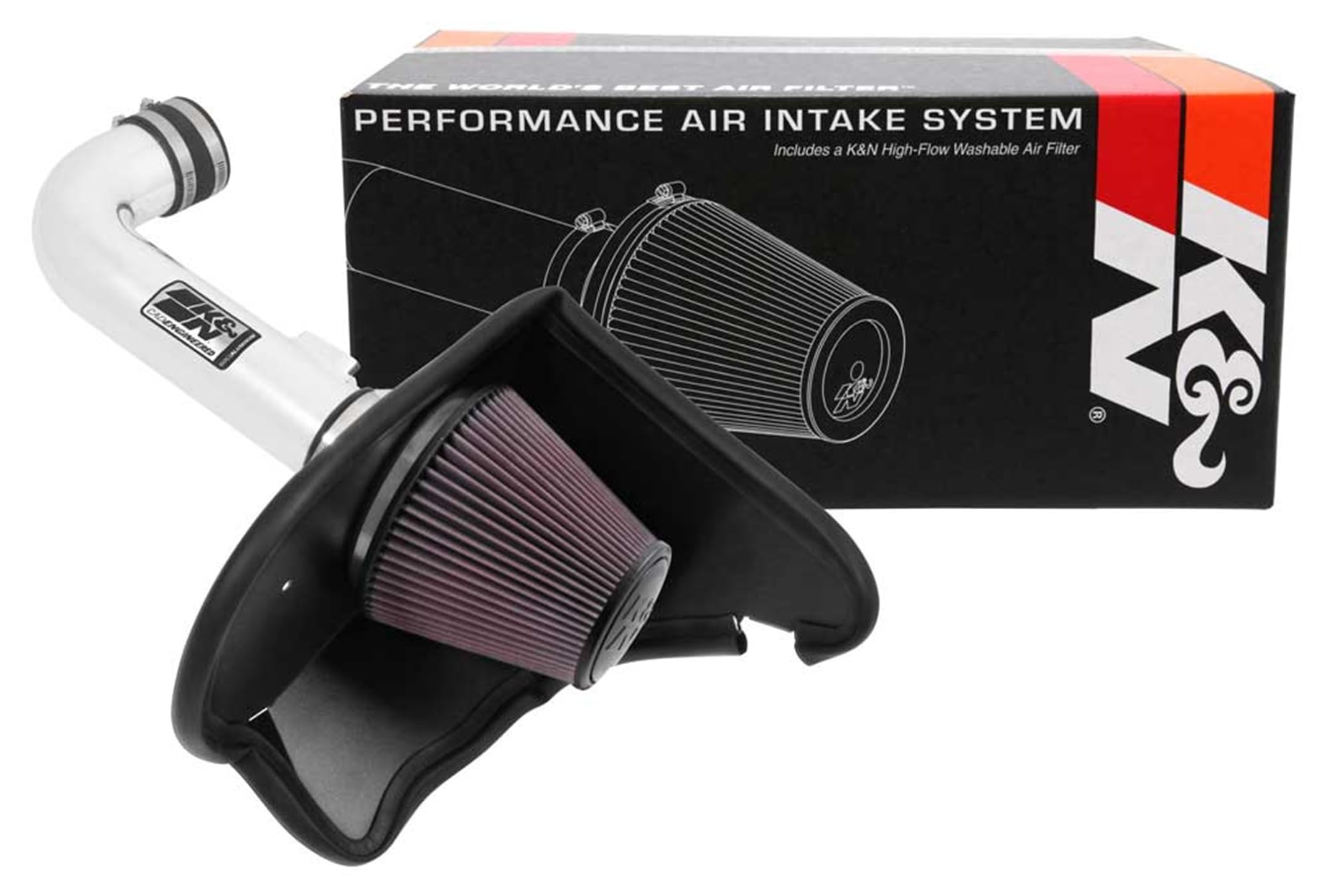 K&N Cold Air Intake Kit: Increase Acceleration & Engine Growl, Guaranteed to Increase Horsepower up to 21HP: Compatible with 3.6L, V6, 2016-2019 Chevy Camaro, 69-4535TP
