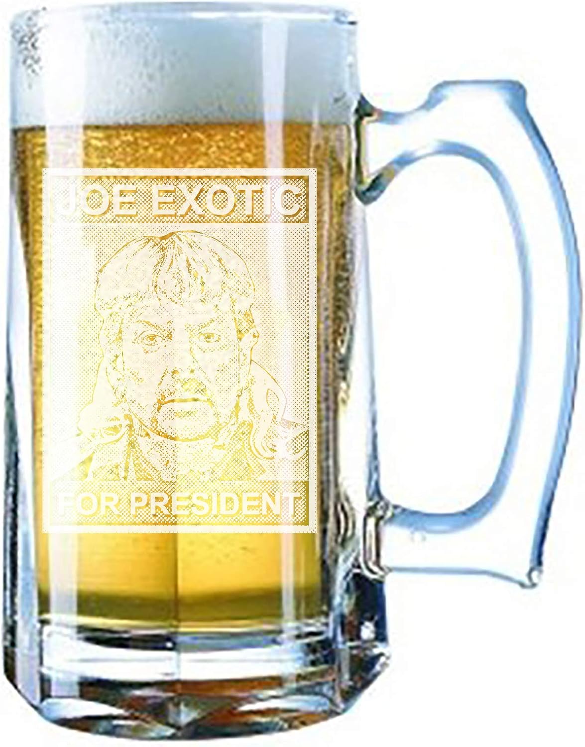 Joe for Office King of Tigers Songwriter Extraordinaire - Giant Laser Engraved Beer Mug 28 Ounces Beer Stein (President)