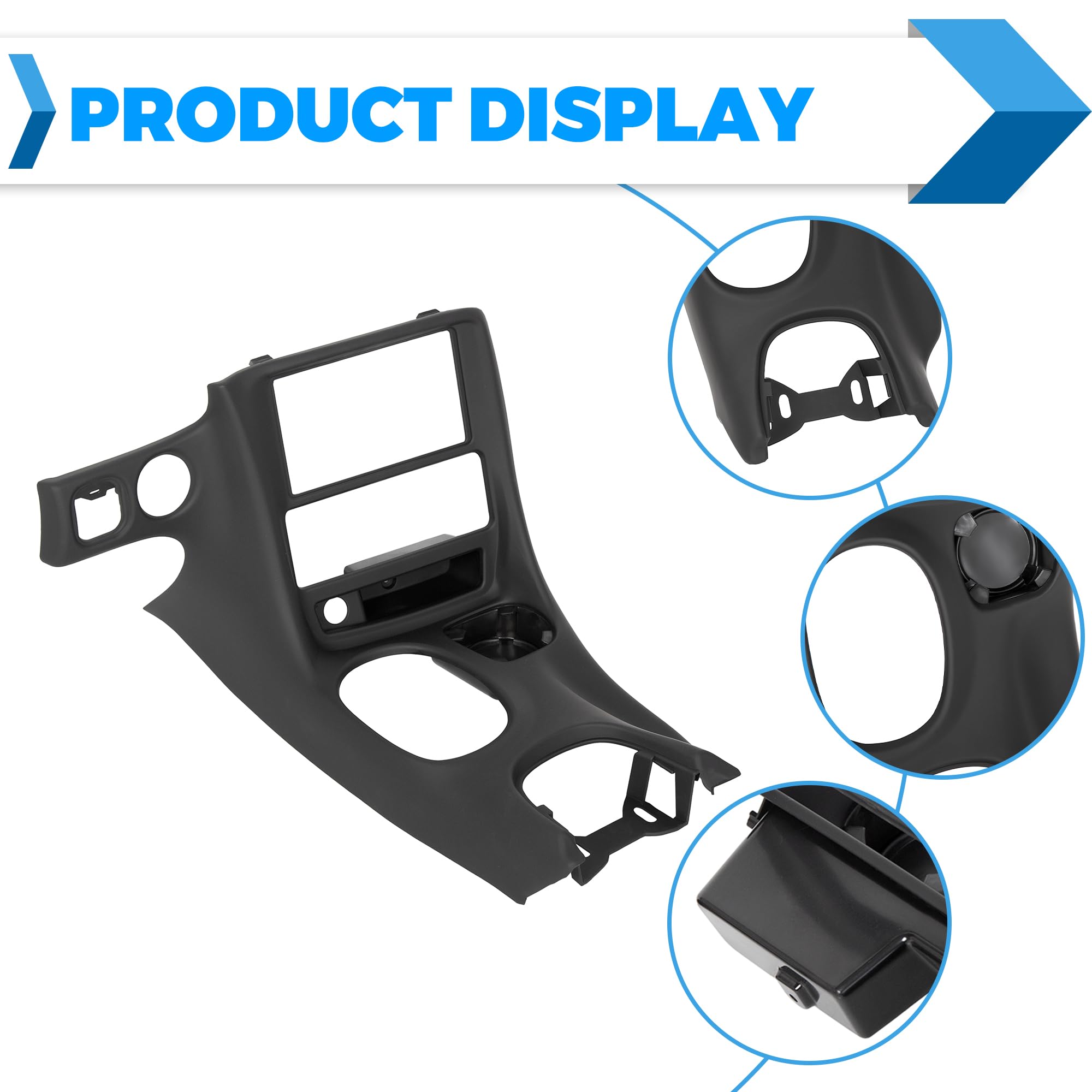 ECOTRIC Doppel-DIN-Stereo-Armaturenbrett-Installationsset für Chevrolet Corvette C5 1997–2004