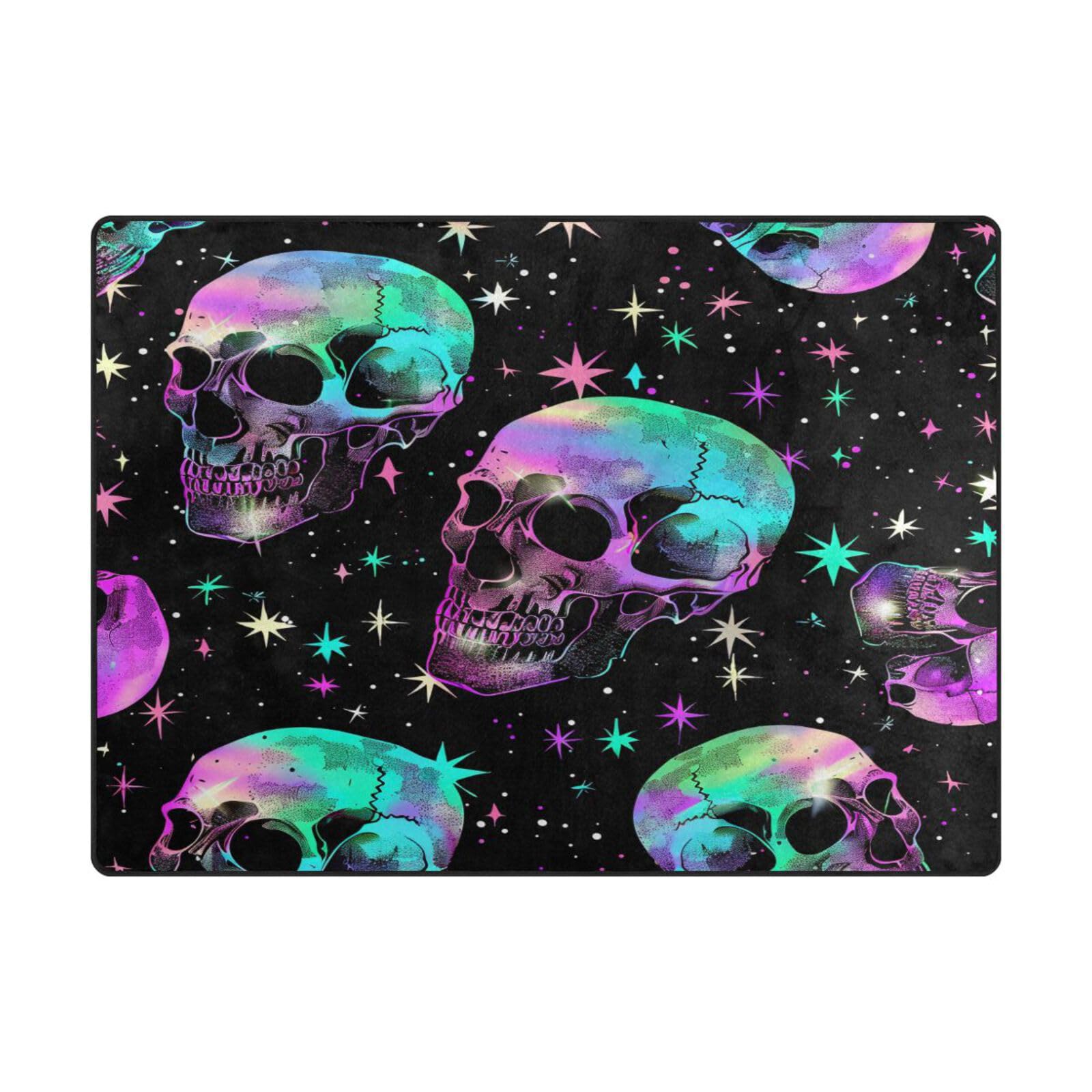 Tapis de sol gothique salon grand format chic violet rose