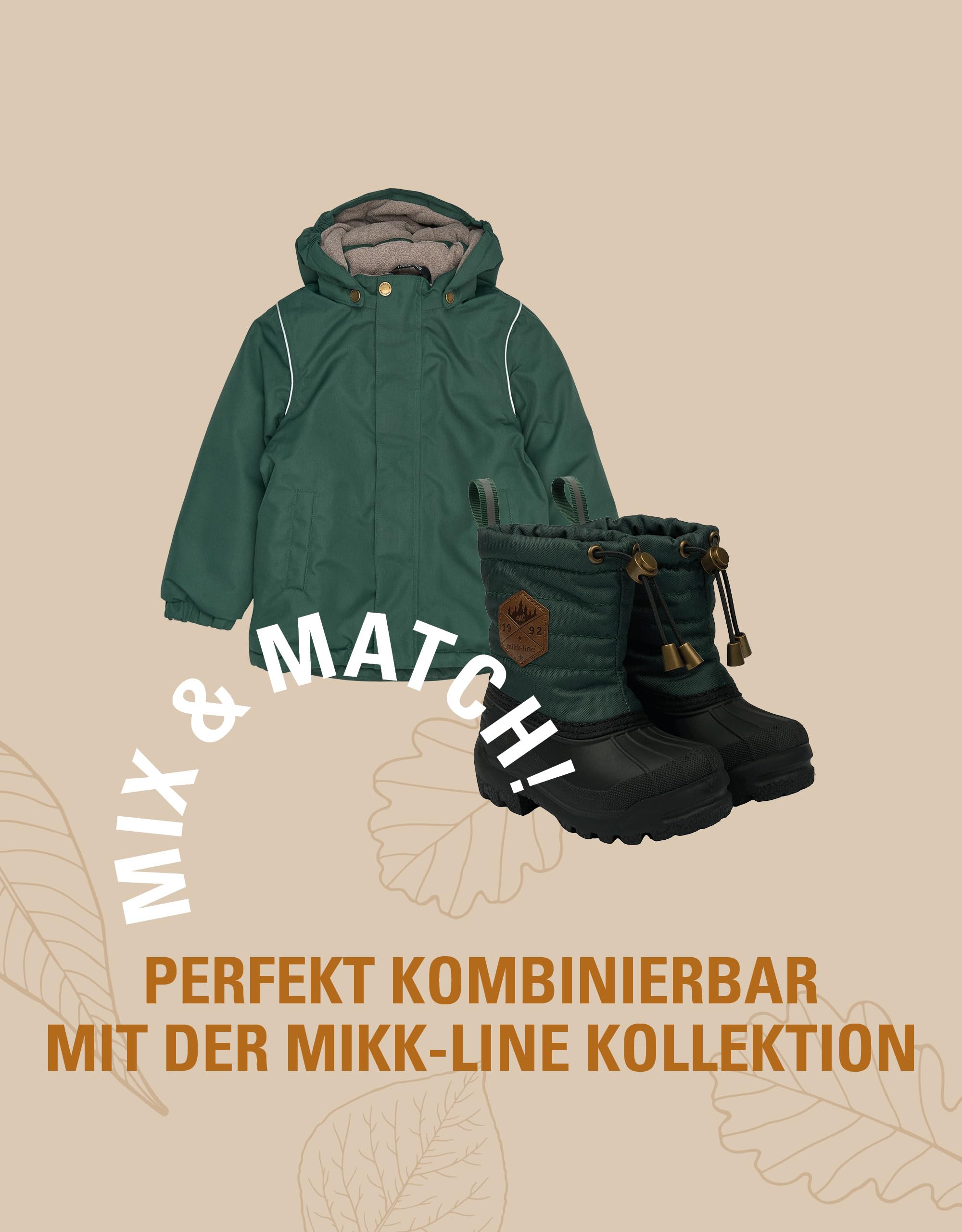 Mikk-line Thermo Gummistiefel Kinder - Winterstiefel Jungen und Mädchen - Gefüttert Warme Gummistiefel Kinder, Rutschfest