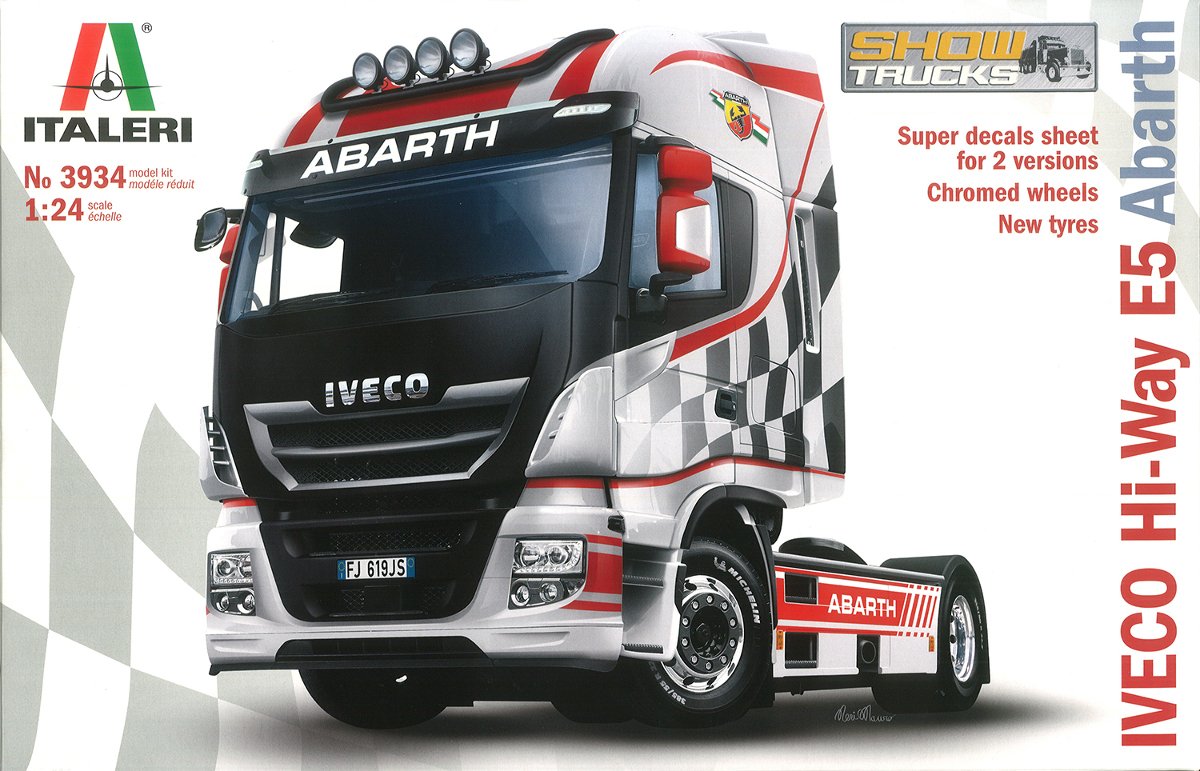 ITALERI- IVECO E5 HIWAY Abarth, I3934, Non renseigné