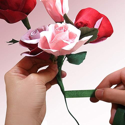 Miniatura 5 de Coobbar Cintas florales para ramo de flores, 15 rollos de cinta adhesiva de flores para envolver tallos de ramo y manualidades florales