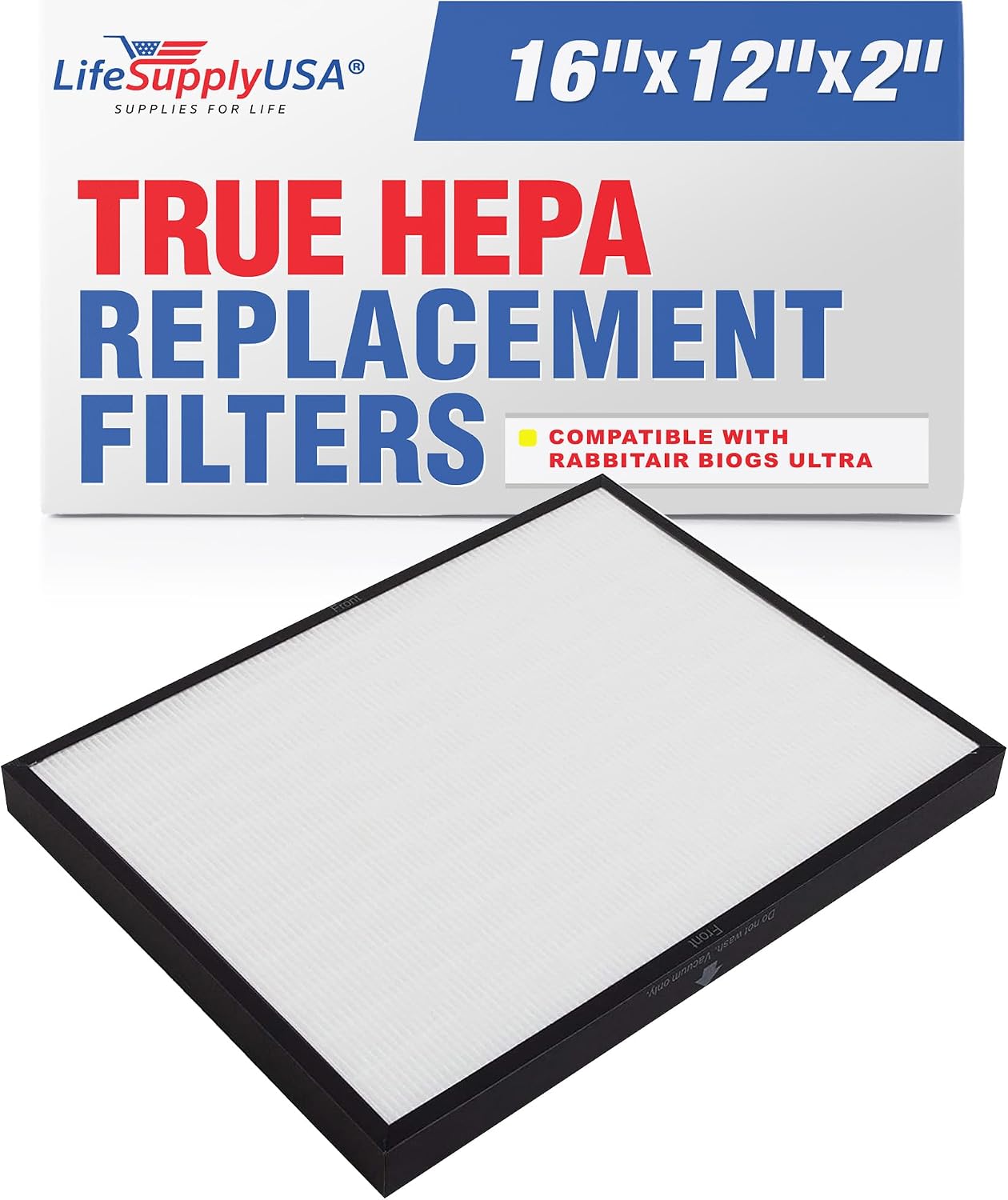 True HEPA Air Cleaner Filter Replacement Compatible with Rabbit Air BioGS SPA-421A & SPA-582A Air Cleaners by LifeSupplyUSA