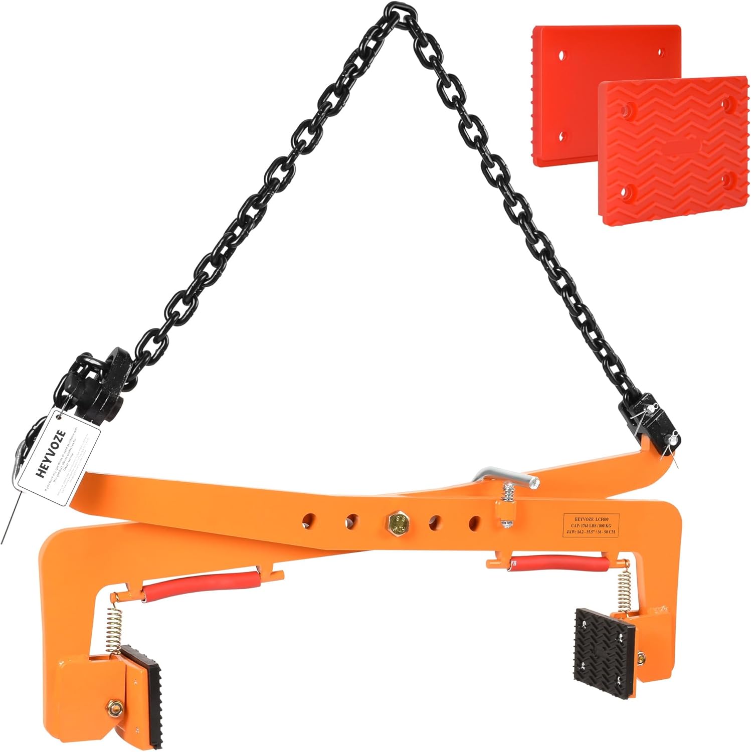 772 lbs Granite Slab Lifting Clamp, Adjustable Range: 11.8"-20.1", Heavy Duty Stone Lifting Clamps for Carrying and Vertical Transport of Marble, Concrete Blocks, Slate Sheets, Curb Stones