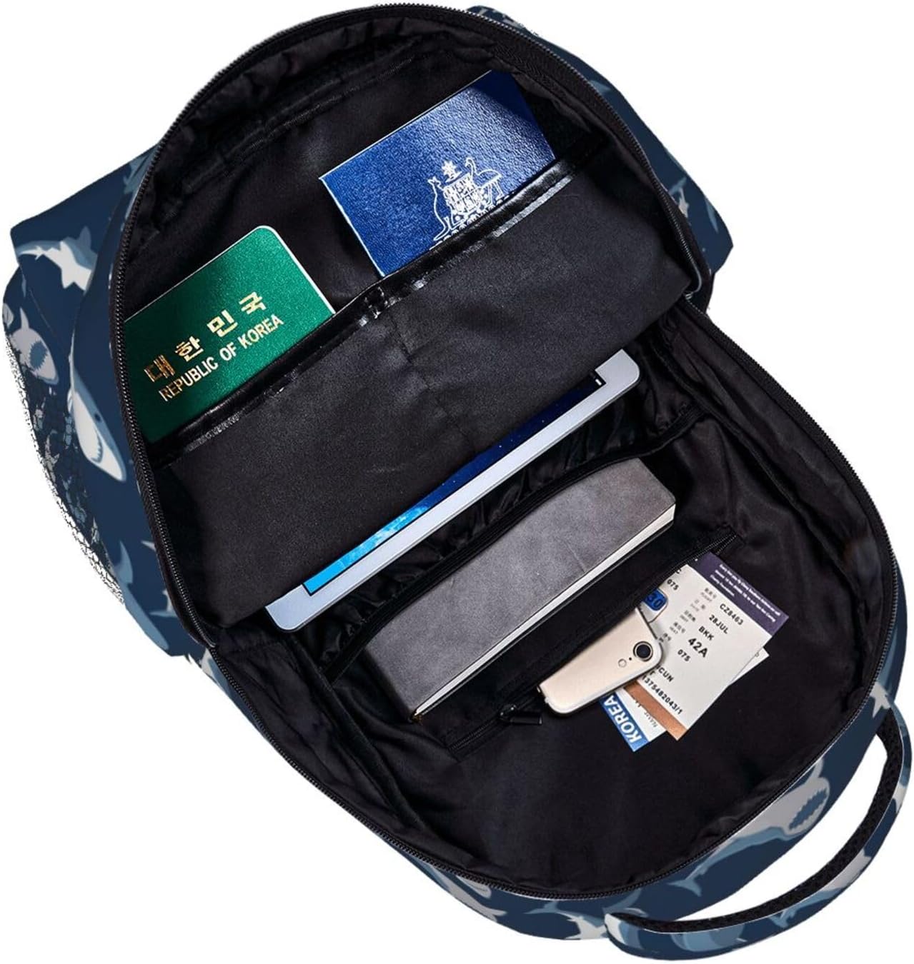 Shark Backpack Funny Laptop Backpacks Travel Hiking Camping Beach Bag Cute Bag Casual Daypack Backpack