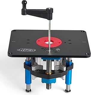 Kreg PRS5000 Precision Router Lift - Router Table Lift System - Durable Router Plate Insert - Router Table Plate Insert - For Quick, Accurate, Reliable & Repeatable Setups